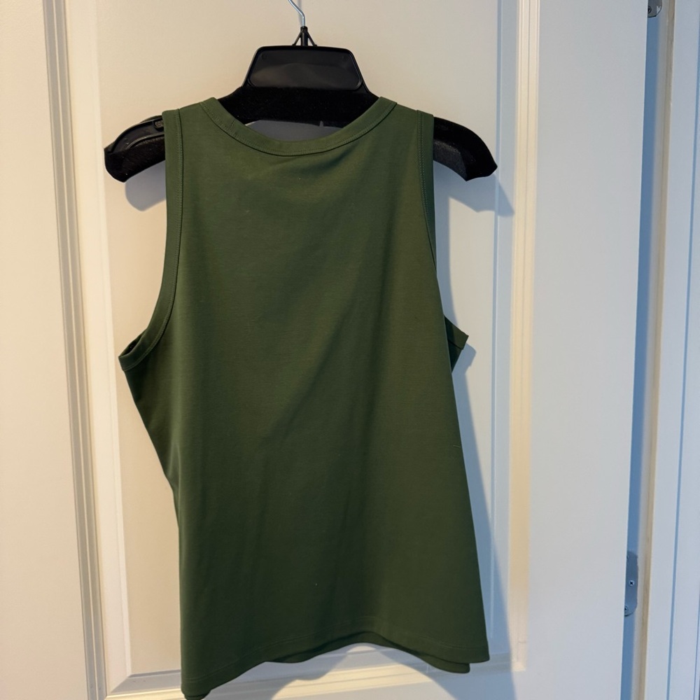 NWT Lafayette 148 New York Moss Green Tank Top | M - Picture 6 of 6